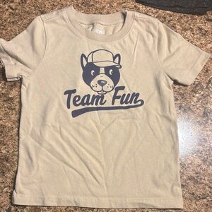 Kids Beige Graphic Tee